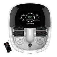 Foot Spa Massager,8 Tai Chi Pebble Roller Massaging Acupuncture Point with Infrared Light Therapy Stress Relief Help Sleep Home Use