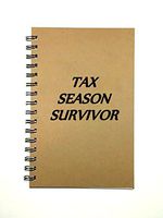 Wire Bound Writing Journal Funny Journal - Tax Season Survivor