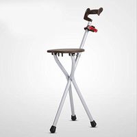 WW Crutch Chair Magnesium Alloy Stool Walker Non-Slip Safe and Reliable The Elderly Crutches with Crutches, Led