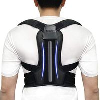 Back Brace Posture Corrector - Back Support Belt with Fully Adjustable Straps Relief Lower & Upper Back Pain, Improve Posture & Provides Lumbar Support - Fit for Men & Women (Large)