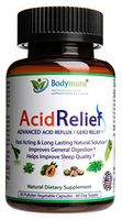 Natural Acid Relief | Antacids | Acid Reflux Relief | Heartburn | Acid Indigestion | GERD Relief by Bodymune | Upset Stomach Relief | Vegan Non GMO Gluten Free Synergistic Blend | 60 Capsules