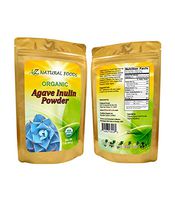 Organic Agave Inulin Powder - All Natural Fiber Supplement - Prebiotic Superfood for Drinks, Smoothies and Recipes - Great for Cooking or Baking - Raw, Non GMO, Gluten Free, Kosher - 1 lb