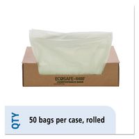 EcoSafe-6400 Compostable Compost Bags.85mil, 33 x 48, Green, 50/Box