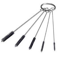 5X Stainless Steel Brush Set for Round Pipe Tube Cylinder Bores Cleaning Wire