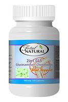 2-in-1 GLS Glucosamine Sulfate 900mg 150 Count Bottle of Capsules [1 Bottle] by Total Natural, Safe and Natural Join Support Health Supplement for Men and Women, GMP Premium Ingredients