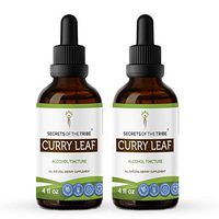 Curry Leaf Alcohol Liquid Extract, Organic Curry Leaf (Murraya koenigii) Dried Leaf Tincture Supplement (2x4 FL OZ)