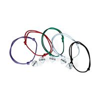 5 pcs Diabetic Bracelets for Women Kids Minimal Adjustable Wax Cord Wrap Heart Shape Charm