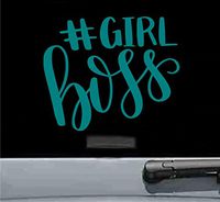 JS Artworks #Girl boss Vinyl Decal Sticker (Teal)
