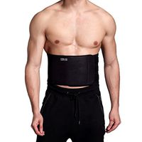 Cotill Waist Trimmer Ab Belt for Men Women - 3 Adjustable Closure Waist Trainer - Stomach Wrap Slimming Sauna Weight Loss Belts and Lower Back Lumbar Support (Medium)
