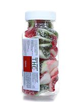 THCFree Hemp Infused 1000mg Strawberry Gummies - 50mg Gummy Strawberries 20 Count Made in USA Herbal Fruit Snacks Help with Sleep Pain Anxiety Mood