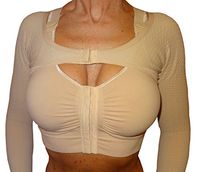 CzSalus High Compression Mini top, Massaging arms Sleeves for Lipedema, Lymphedema Diseases (XXL, Nude)