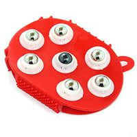 Handheld Massager Massage Glove with 360 Degree 7 Stainless Steel Roller for Stress Relief Boosts Circulation Relieving Tight and Sore Muscles, Alleviating Shoulder, Arms, Back, Legs, Calves, Foot