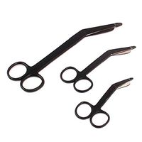 LAJA IMPORTS 3 Lister Bandage Scissors 4.5"+ 5.5"+ 7.25" Black Color EMT Shears Scissors Instruments