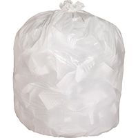 Genuine Joe 02312 Heavy-Duty Trash Bags.8 Mil, 13 Gallon, 24-Inch W x 33-Inch H, 150/CT,White
