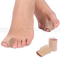 Xemz - 1 Pair Toe Bunion Spacers Straightener Corrector - Tube Sleeve for Big Toe - Gel Spreader Bunion Pain Relief for Men & Women Shoes