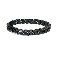 Accents Kingdom Women's Magnetic Hematite Dual Strand Beaded Fashion Bracelet, 7.5"