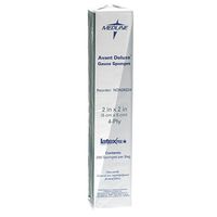 Medline NON26224 Avant Deluxe Non-Sterile Gauze Sponge, 2" x 2", 4-Ply (Pack of 8000)