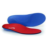 Shoe Inserts by Powerstep, Pinnacle Plus Insoles for Men and Women, Arch Support Orthotic Shoe Insert for Plantar Fasciitis, Red/Blue, Men's 5-5.5, Women's 7-7.5