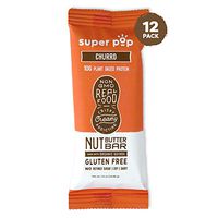 Super Pop Snacks Plant Based Protein Bar, Churro, Made with Performance Nut Butter and Whole Foods, Vegan Friendly Ingredients, Dairy Free, Keto Friendly, 10g of Protein, 12 pack