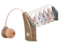 DTMCare New Digital Hearing Amplifier UP6B73 with 6 color options. Behind-The-Ear style sound enhancer amplifier. One P13 cell battery last up to 95 hours. Come with 4 sizes of ear buds.