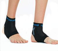 Breathable Anti-Slip Ankle Brace Compression Sleeve for Men and Women, Sprain, Pain, Running, Basketball, Soccer, Sports, Ankle Support Wrap(M)