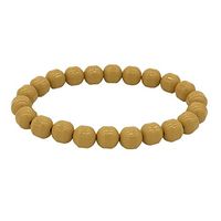eleeColorful Power Health Ion Tourmaline Beads Stretch Bracelet Wristband Balance w/Box (Yellow)