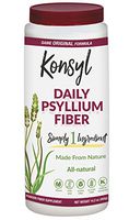 Konsyl Daily Psyllium Fiber Supplement Powder | All-Natural, Soluble, Gluten-Free & Sugar-Free | 1 Unit - 402g