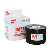 Mumian Sport Kinesiology Tape 2" x 16.5' Pro - Best Therapeutic Muscle Support Aid Waterproof Therapeutic Sports Tape, Perfect Support for Sports, Recovery and Physio Therapy MK6-5M-Black