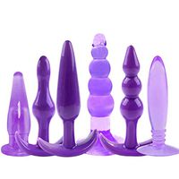 Eyessssty 6Pcs/Set Big and Small Size Massager Trainer Professional Training Kit for Men Women, Purple