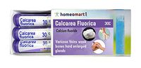 HomeopathyCalcarea Fluorica 30C Pills for varicose Veins, weak Bones, Hard Enlarged Glands. Pack of 3, Sealed Boiron 4g Tubes