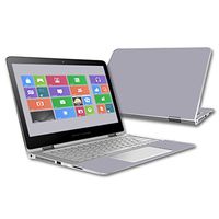 Mightyskins Skin Compatible with Hp Spectre X360 2-in-1 13.3" (2015) - Solid Gray | Protective, Durable, and Unique Vinyl Decal Wrap Cover | Easy to Apply, Remove, and Change Styles | Made in The USA