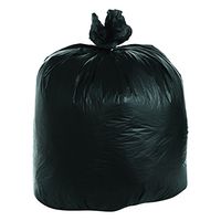 FlexSol BRSX48B High-Density Can Liners, 40 x 48, 45-Gallon, 22 Micron, Black, 25/Roll