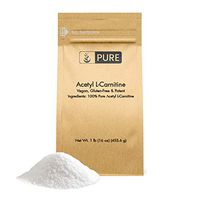 100% Pure ALCAR Acetyl L-Carnitine Powder, 1 lb, 600 mg Serving, Natural Source, Improve Memory & Boost Energy, No-Additives, Gluten-Free & Vegan, Made in USA, Eco-Friendly Packaging*