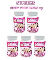 5x Supreme Gluta White 1500000 Mg. Grape Seed Extract, Co-enzyme Q10 (1 Bottle =30 Softgels)