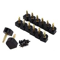 6 Pairs High Heel Tips Shoes Replacement Kit Black Durable Non-Slip U Shape Shoes Repair Tip Tap Cap for Women Size 11 12 13 mm