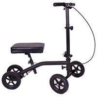 Carex Economy Rolling Knee Walker with Comfortable Padding - Steerable Knee Scooter for Foot Injuries with Hand Brake - Crutch Alternative