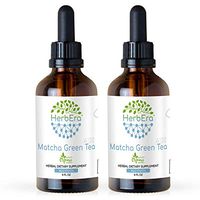 Matcha Green Tea A120 (2pcs) Alcohol Herbal Extract Tincture, Super-Concentrated Organic Green Tea, Matcha (Camelia sinesis) Dried Leaf (2x4 fl oz)