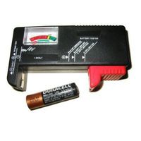 LOT OF 2 PROFESSIONAL BATTERY TESTERS -- $AVE MONEY, don't throw your batteries away GO GrEEN -- test Energizer Duracell AA AAA C D 9V Laser Batteries Alakline Lithium Ion NiCad Ni-MH Single Use or Rechargeable Type