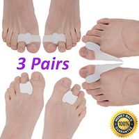Dr.Koyama Toe Separators and Toe Spreaders Variety Pack (3 Pairs)- Ultimate Bunion Pain Relief Pads Toe Straighteners - Highly Effective Bunion Corrector Treatment