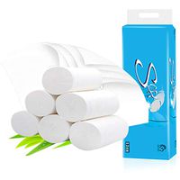 Toilet Paper, Toilet Tissue, SucKul 12 Roll Toilet Paper Bulk Roll Bath Tissue Bathroom White Soft 4 Ply for Home