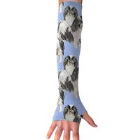 Japanese Chins Arm Sleeves, Cool Arm Sleeves UV Protection For Men Women Youth Arm Warmers For Cycling Golf Baseball Basketball Tattoo Cover Elbow Sleeves