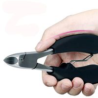 Nail Art Tool,Putars Portable Ingrown Toenails Clipper Nipper Cutter Thick Pedicure Stainless Steel Tool Silver