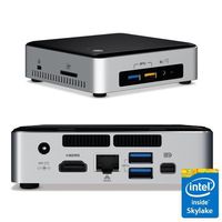 Intel NUC6i5SYK Mini PC/HTPC, Intel Dual-Core i5 Upto 2.8GHz, 8GB DDR4, 128GB SSD M.2 SATA, WiFi, Bluetooth, 4K Capable, Dual Monitor Capable, Windows 10 Professional 64Bit (8GB RAM + 128GB SSD)