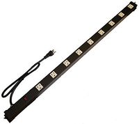 Opentron OT3093 Metal Surge Protector Power Strip Extension Cord 3 Feet 9 Outlet 3 Feet Power Cord