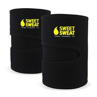 Sports Research Sweet Sweat Thigh Trimmers for Men & Women ~ Increases Heat and Sweat Production to The Thigh Area ~ Includes Mesh Carrying Bag (Yellow, Large: 31" L x 9" W)