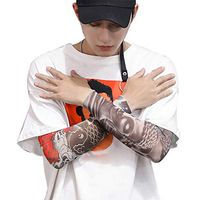 Forart Elbow Brace Compression Sleeve Tattoo Printed Breathable Quick Dry Elastic Support Protector