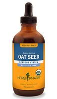 Herb Pharm Certified Organic Oat Seed Liquid Extract for Nervous System Support, Alcohol-Free Glycerite, 4 Ounce