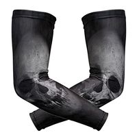 LEVEIS Skull Arm Sleeves UV Protection for Men Women Sunblock Protective Gloves Running Golf Cycling Driving Long Arm Cover 1 Pair