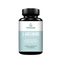 InnerCues L-Arginine No Blast - Nitric Oxide Supplement for Muscle Growth, Vascularity & Energy - Powerful NO Booster with L-Citrulline & Essential Amino Acids