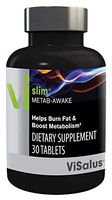 ViSalus Vi-Slim Metab-Awake Herbal Thermogenic Fat Burner & Metabolism Booster for Weight Loss with Chromium, Green Tea Extract, Cocoa Extract, Forskholii Extract, Yerba Mate, Evodiamine Extract,30 tablets